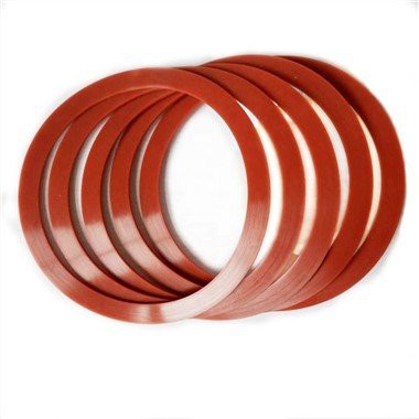 レッドFKMフラットワッシャーガスケット